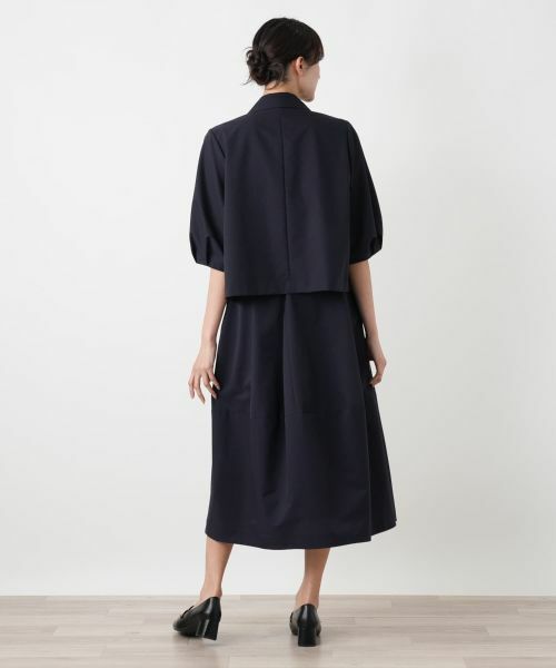 Leilian PLUS HOUSE / レリアンプラスハウス テーラードジャケット | エアドッツクロップドジャケット【BOURGE】 | 詳細6