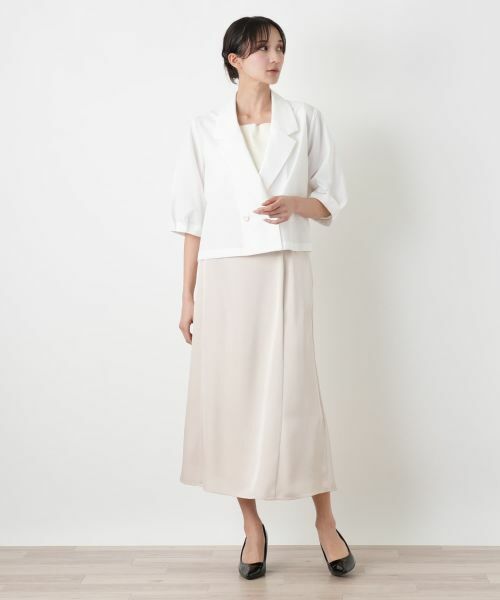 Leilian PLUS HOUSE / レリアンプラスハウス テーラードジャケット | エアドッツクロップドジャケット【BOURGE】 | 詳細7