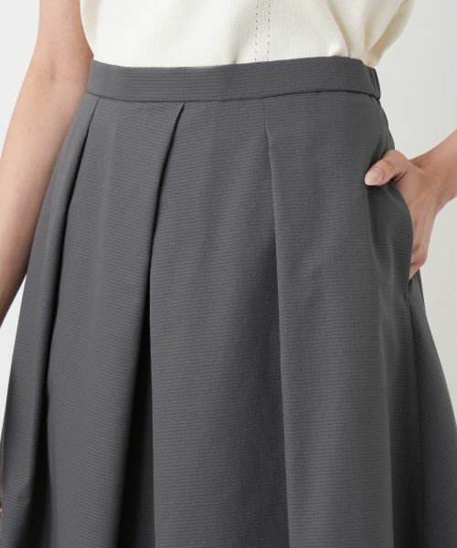 Leilian PLUS HOUSE / レリアンプラスハウス ミニ・ひざ丈スカート | エアドッツコクーンシルエットスカート【BOURGE】 | 詳細10