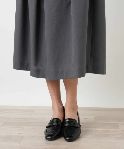 Leilian PLUS HOUSE / レリアンプラスハウス ミニ・ひざ丈スカート | エアドッツコクーンシルエットスカート【BOURGE】 | 詳細12