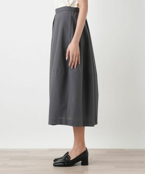 Leilian PLUS HOUSE / レリアンプラスハウス ミニ・ひざ丈スカート | エアドッツコクーンシルエットスカート【BOURGE】 | 詳細8