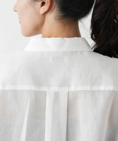 Leilian PLUS HOUSE / レリアンプラスハウス シャツ・ブラウス | ウォッシャブル麻混シャツ【SORAGE】 | 詳細14