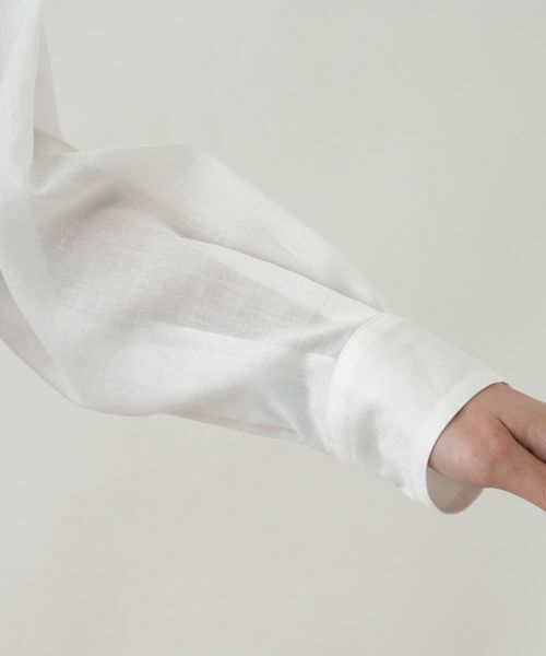 Leilian PLUS HOUSE / レリアンプラスハウス シャツ・ブラウス | ウォッシャブル麻混シャツ【SORAGE】 | 詳細15