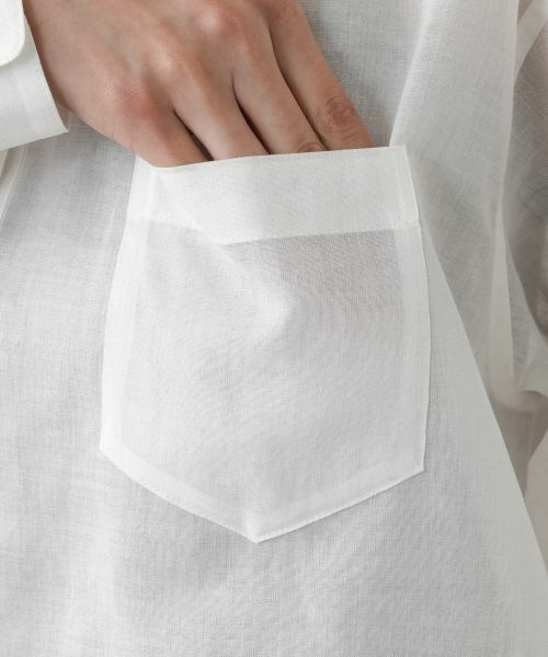 Leilian PLUS HOUSE / レリアンプラスハウス シャツ・ブラウス | ウォッシャブル麻混シャツ【SORAGE】 | 詳細18