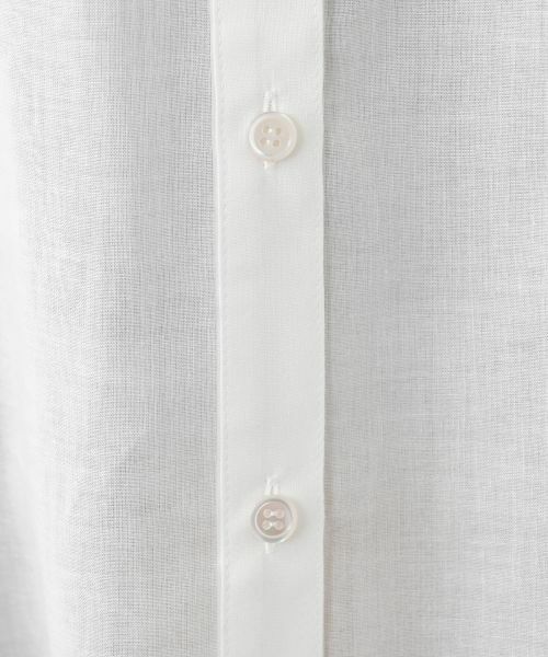 Leilian PLUS HOUSE / レリアンプラスハウス シャツ・ブラウス | ウォッシャブル麻混シャツ【SORAGE】 | 詳細19