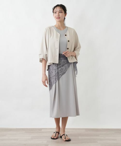 Leilian PLUS HOUSE / レリアンプラスハウス テーラードジャケット | カットソーライトジャケット【SORAGE】 | 詳細1