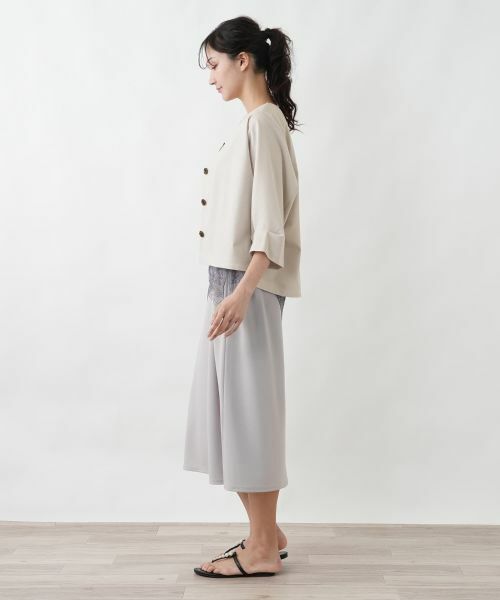 Leilian PLUS HOUSE / レリアンプラスハウス テーラードジャケット | カットソーライトジャケット【SORAGE】 | 詳細2