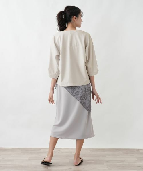 Leilian PLUS HOUSE / レリアンプラスハウス テーラードジャケット | カットソーライトジャケット【SORAGE】 | 詳細3