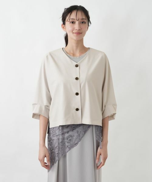 Leilian PLUS HOUSE / レリアンプラスハウス テーラードジャケット | カットソーライトジャケット【SORAGE】 | 詳細4