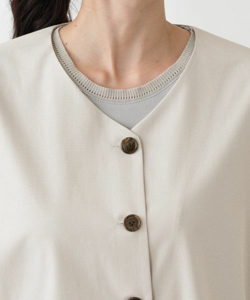 Leilian PLUS HOUSE / レリアンプラスハウス テーラードジャケット | カットソーライトジャケット【SORAGE】 | 詳細7