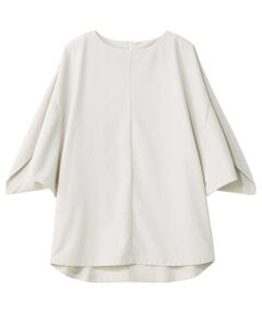 Leilian PLUS HOUSE / レリアンプラスハウス シャツ・ブラウス | ニュアンススリーブカットソー【SORAGE】