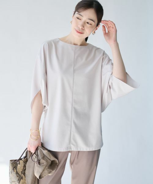 Leilian PLUS HOUSE / レリアンプラスハウス シャツ・ブラウス | ニュアンススリーブカットソー【SORAGE】 | 詳細2