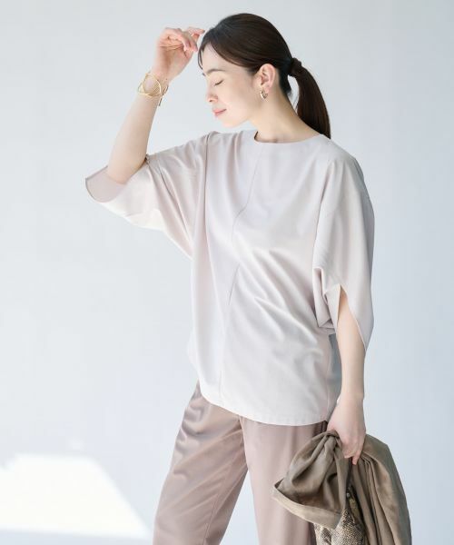 Leilian PLUS HOUSE / レリアンプラスハウス シャツ・ブラウス | ニュアンススリーブカットソー【SORAGE】 | 詳細3