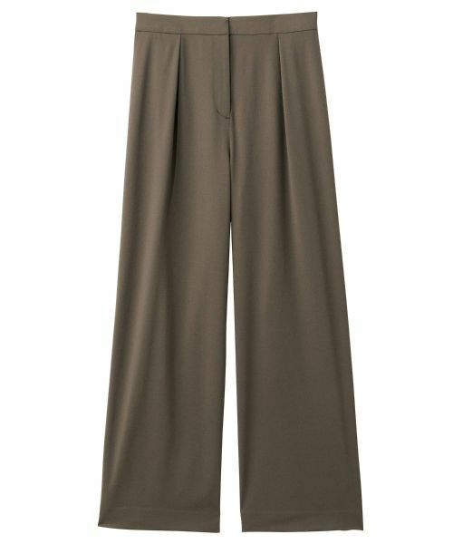Leilian PLUS HOUSE / レリアンプラスハウス その他パンツ | カットソーワイドパンツ【SORAGE】（モカ）