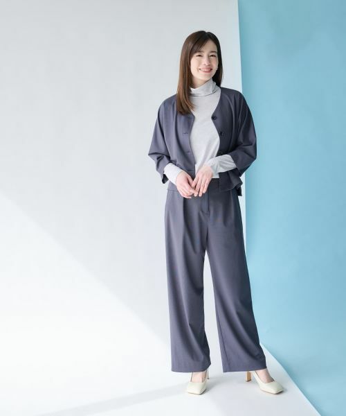 Leilian PLUS HOUSE / レリアンプラスハウス その他パンツ | カットソーワイドパンツ【SORAGE】 | 詳細4