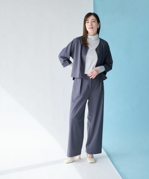 Leilian PLUS HOUSE / レリアンプラスハウス その他パンツ | カットソーワイドパンツ【SORAGE】 | 詳細5