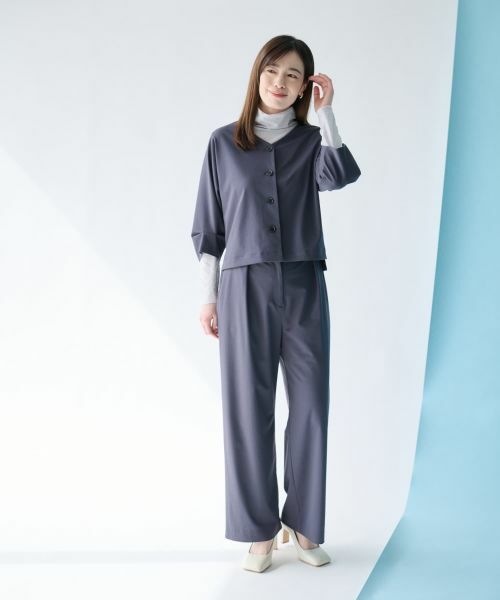 Leilian PLUS HOUSE / レリアンプラスハウス その他パンツ | カットソーワイドパンツ【SORAGE】 | 詳細6