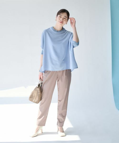 Leilian PLUS HOUSE / レリアンプラスハウス その他パンツ | カットソーテーパードパンツ【SORAGE】 | 詳細1