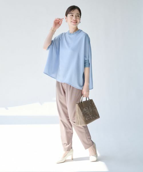 Leilian PLUS HOUSE / レリアンプラスハウス その他パンツ | カットソーテーパードパンツ【SORAGE】 | 詳細3