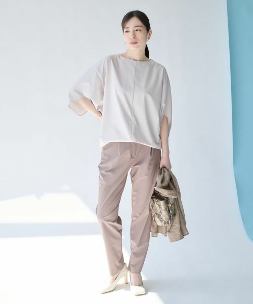 Leilian PLUS HOUSE / レリアンプラスハウス その他パンツ | カットソーテーパードパンツ【SORAGE】 | 詳細5