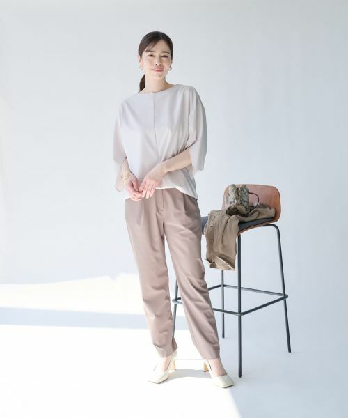 Leilian PLUS HOUSE / レリアンプラスハウス その他パンツ | カットソーテーパードパンツ【SORAGE】 | 詳細9