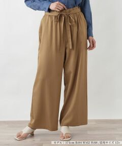 Leilian PLUS HOUSE / レリアンプラスハウス その他パンツ | ツイルワイドパンツ【SORAGE】