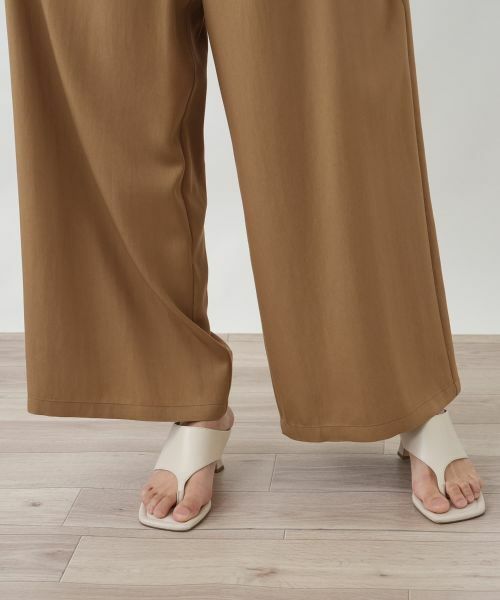 Leilian PLUS HOUSE / レリアンプラスハウス その他パンツ | ツイルワイドパンツ【SORAGE】 | 詳細11