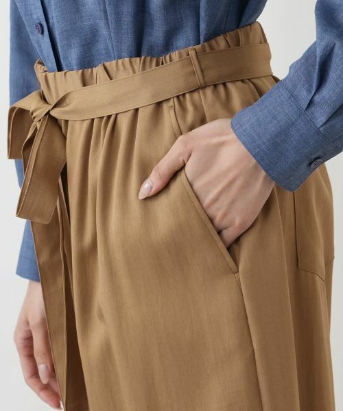 Leilian PLUS HOUSE / レリアンプラスハウス その他パンツ | ツイルワイドパンツ【SORAGE】 | 詳細8