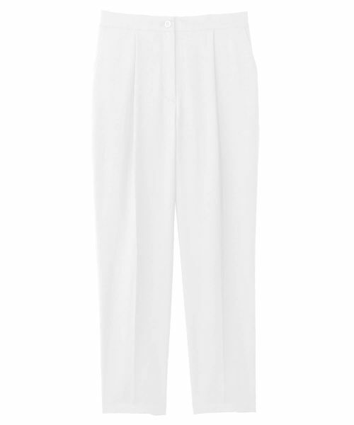 Leilian PLUS HOUSE / レリアンプラスハウス その他パンツ | ツイルテーパードパンツ【SORAGE】（アイボリー）