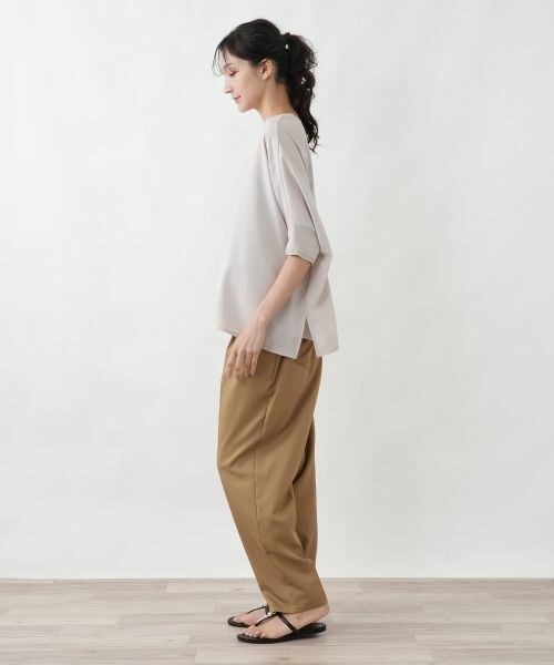Leilian PLUS HOUSE / レリアンプラスハウス その他パンツ | ツイルテーパードパンツ【SORAGE】 | 詳細2
