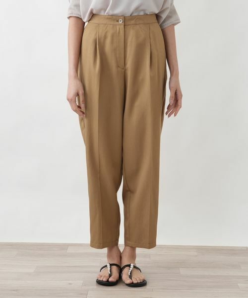 Leilian PLUS HOUSE / レリアンプラスハウス その他パンツ | ツイルテーパードパンツ【SORAGE】 | 詳細4