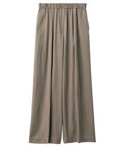 Leilian PLUS HOUSE / レリアンプラスハウス その他パンツ | フィブリルサテンワイドパンツ【SORAGE】