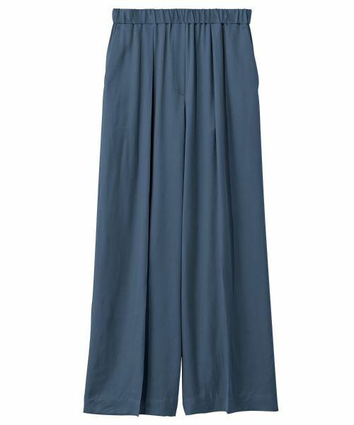 Leilian PLUS HOUSE / レリアンプラスハウス その他パンツ | フィブリルサテンワイドパンツ【SORAGE】 | 詳細10