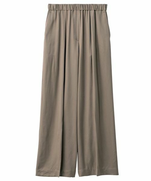 Leilian PLUS HOUSE / レリアンプラスハウス その他パンツ | フィブリルサテンワイドパンツ【SORAGE】 | 詳細12