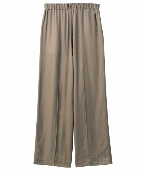 Leilian PLUS HOUSE / レリアンプラスハウス その他パンツ | フィブリルサテンワイドパンツ【SORAGE】 | 詳細13