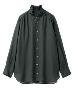 Leilian PLUS HOUSE / レリアンプラスハウス シャツ・ブラウス | 大人のフリルシアーシャツ【SORAGE】