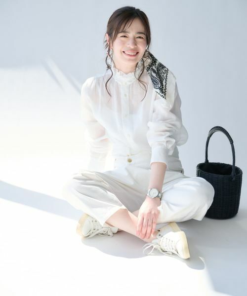 Leilian PLUS HOUSE / レリアンプラスハウス シャツ・ブラウス | 大人のフリルシアーシャツ【SORAGE】 | 詳細10