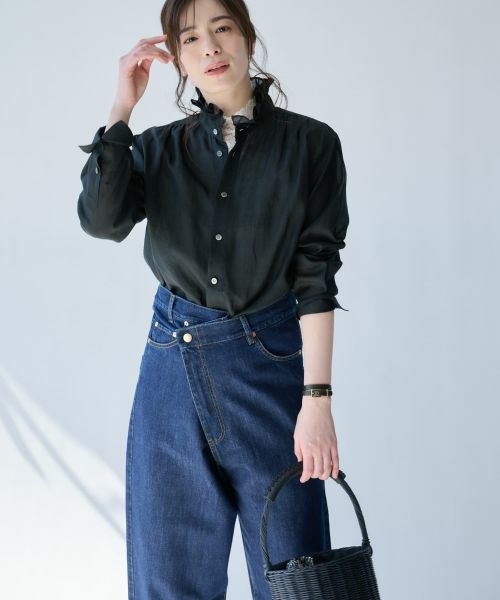 Leilian PLUS HOUSE / レリアンプラスハウス シャツ・ブラウス | 大人のフリルシアーシャツ【SORAGE】 | 詳細19
