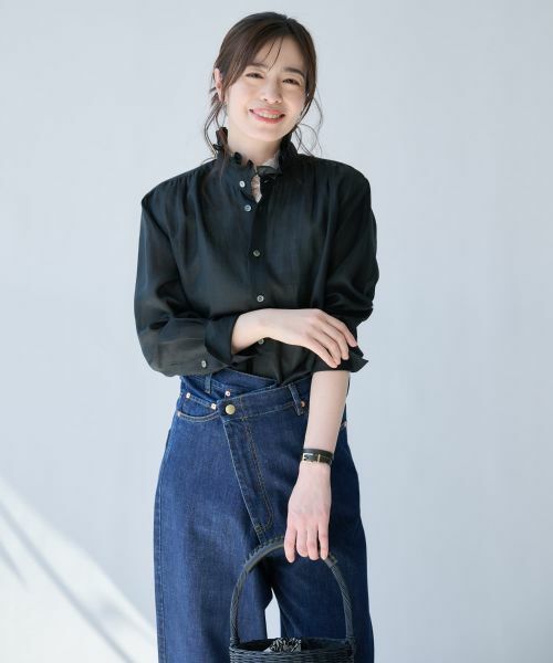 Leilian PLUS HOUSE / レリアンプラスハウス シャツ・ブラウス | 大人のフリルシアーシャツ【SORAGE】 | 詳細21