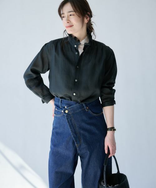 Leilian PLUS HOUSE / レリアンプラスハウス シャツ・ブラウス | 大人のフリルシアーシャツ【SORAGE】 | 詳細23