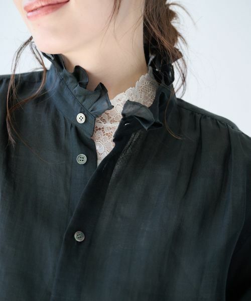Leilian PLUS HOUSE / レリアンプラスハウス シャツ・ブラウス | 大人のフリルシアーシャツ【SORAGE】 | 詳細27