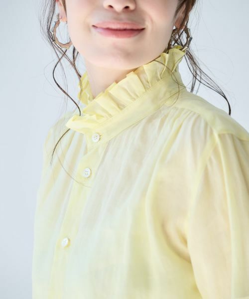 Leilian PLUS HOUSE / レリアンプラスハウス シャツ・ブラウス | 大人のフリルシアーシャツ【SORAGE】 | 詳細8