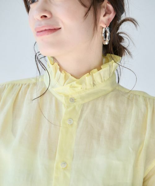 Leilian PLUS HOUSE / レリアンプラスハウス シャツ・ブラウス | 大人のフリルシアーシャツ【SORAGE】 | 詳細9