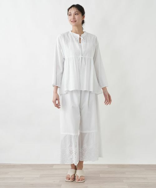 Leilian PLUS HOUSE / レリアンプラスハウス シャツ・ブラウス | レースラバリジャケット【SORAGE】 | 詳細1