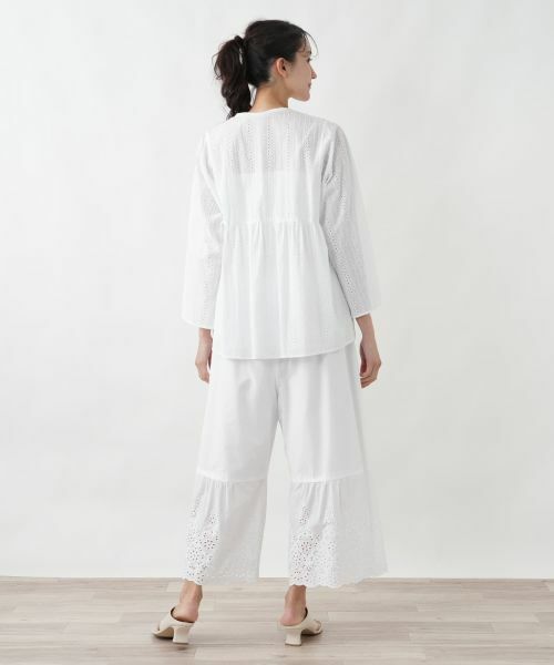 Leilian PLUS HOUSE / レリアンプラスハウス シャツ・ブラウス | レースラバリジャケット【SORAGE】 | 詳細3