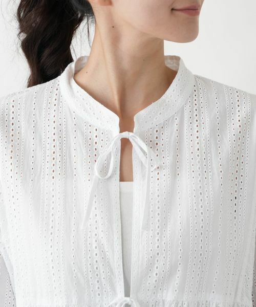 Leilian PLUS HOUSE / レリアンプラスハウス シャツ・ブラウス | レースラバリジャケット【SORAGE】 | 詳細7