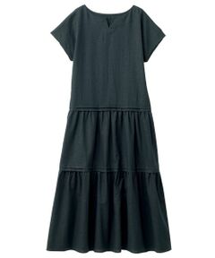 Leilian PLUS HOUSE / レリアンプラスハウス ドレス | キーネックティアードワンピース【SORAGE】