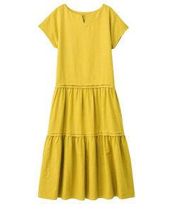 Leilian PLUS HOUSE / レリアンプラスハウス ドレス | キーネックティアードワンピース【SORAGE】