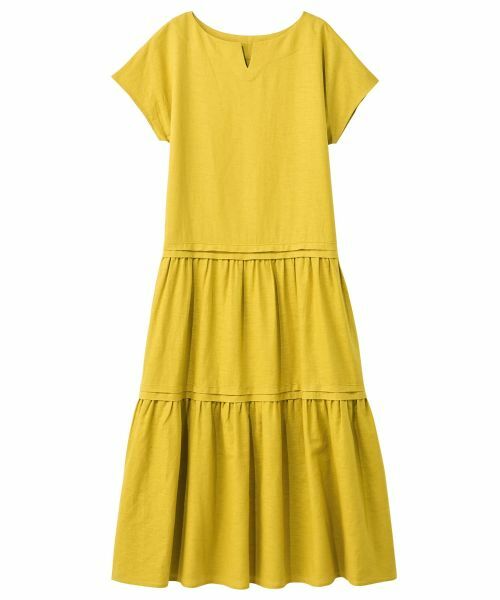 Leilian PLUS HOUSE / レリアンプラスハウス ドレス | キーネックティアードワンピース【SORAGE】 | 詳細24