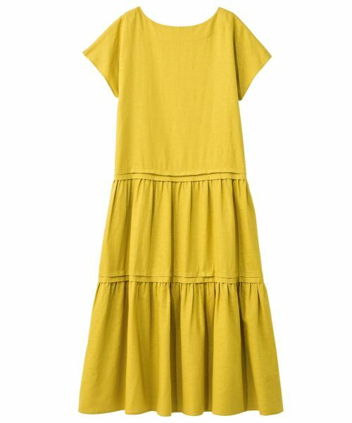 Leilian PLUS HOUSE / レリアンプラスハウス ドレス | キーネックティアードワンピース【SORAGE】 | 詳細25